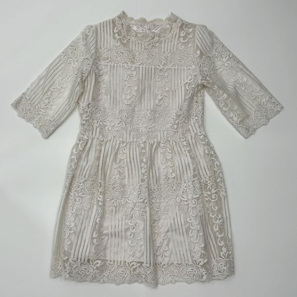 LACE MINI DRESS - Picture 2 of 4